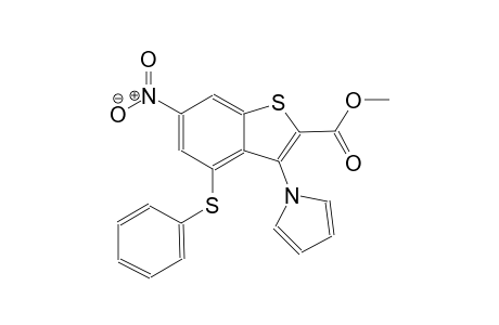 benzo[b]thiophene-2-carboxylic acid, 6-nitro-4-(phenylthio)-3-(1H-pyrrol-1-yl)-, methyl ester