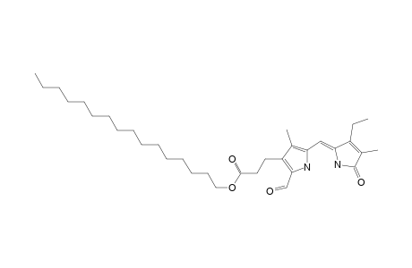 1H-Pyrrole-3-propanoic acid, 5-[(3-ethyl-1,5-dihydro-4-methyl-5-oxo-2H-pyrrol-2-ylidene)methyl]-2-formyl-4-methyl-, hexadecyl ester, (Z)-