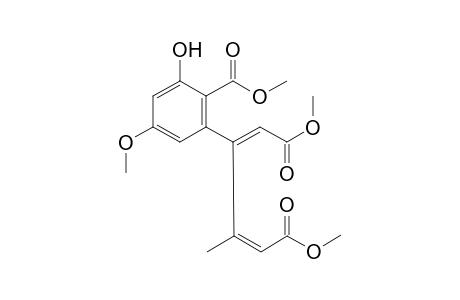 Dimethyl (2E,4Z)-3-[3-Hydroxy-5-methoxy-2-(methoxycarbonyl)phenyl]-4-methylhexa-2,4-dienedioate