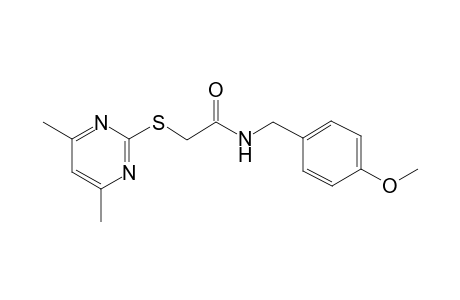 acetamide, 2-[(4,6-dimethyl-2-pyrimidinyl)thio]-N-[(4-methoxyphenyl)methyl]-