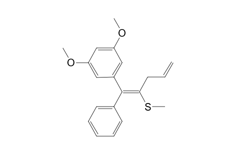 1,3-Dimethoxy-5-[(1E)-2-(methylthio)-1-phenylpenta-1,4-dienyl]benzene