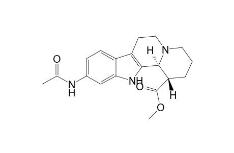 (1S,12bS)-10-acetamido-1,2,3,4,6,7,12,12b-octahydropyrido[2,1-a]$b-carboline-1-carboxylic acid methyl ester