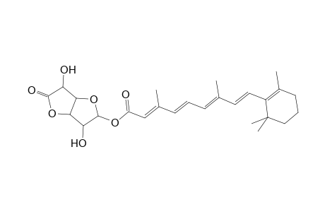 (2E,4E,6E,8E)-3,7-dimethyl-9-(2,6,6-trimethyl-1-cyclohexenyl)nona-2,4,6,8-tetraenoic acid (3,6-dihydroxy-5-oxo-3,3a,6,6a-tetrahydro-2H-furo[3,2-b]furan-2-yl) ester