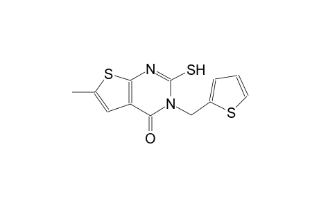 6-methyl-2-sulfanyl-3-(2-thienylmethyl)thieno[2,3-d]pyrimidin-4(3H)-one