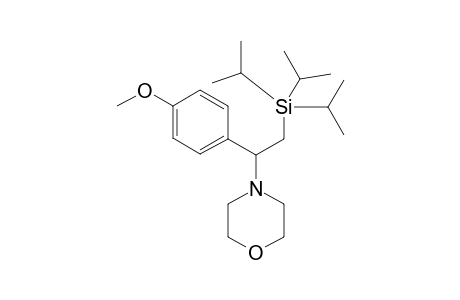 4-(1-(4-methoxyphenyl)-2-(triisopropylsilyl)ethyl)morpholine