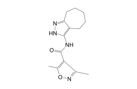 3,5-dimethyl-N-(2,4,5,6,7,8-hexahydrocycloheptapyrazol-3-yl)-4-isoxaz olecarboxamide