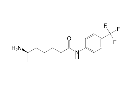 Heptanamide, 6-amino-N-[4-(trifluoromethyl)phenyl]-, (R)-