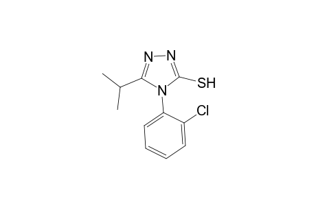 4H-1,2,4-triazole-3-thiol, 4-(2-chlorophenyl)-5-(1-methylethyl)-