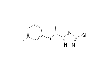 4-methyl-5-[1-(3-methylphenoxy)ethyl]-4H-1,2,4-triazole-3-thiol