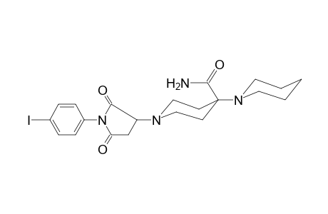 3-{4'-acetyl-[1,4'-bipiperidin]-1'-yl}-1-(4-iodophenyl)pyrrolidine-2,5-dione