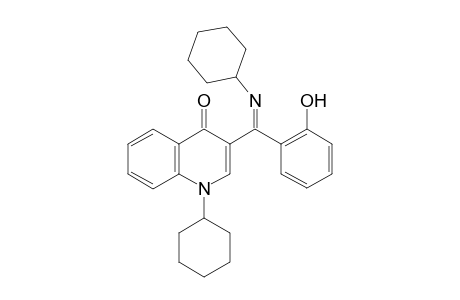 (Z)-1-cyclohexyl-3-((cyclohexylimino)(2-hydroxyphenyl)methyl)quinolin-4(1H)-one