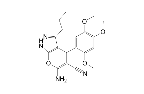 6-amino-3-propyl-4-(2,4,5-trimethoxyphenyl)-1,4-dihydropyrano[2,3-c]pyrazole-5-carbonitrile