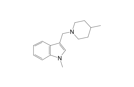 3-[(4-Methylpiperidin-1-yl)methyl]-1H-indole, N-methyl