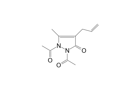 4-allyl-1,2-diacetyl-3-methyl-3-pyrazolin-5-one