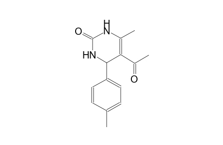2(1H)-pyrimidinone, 5-acetyl-3,4-dihydro-6-methyl-4-(4-methylphenyl)-