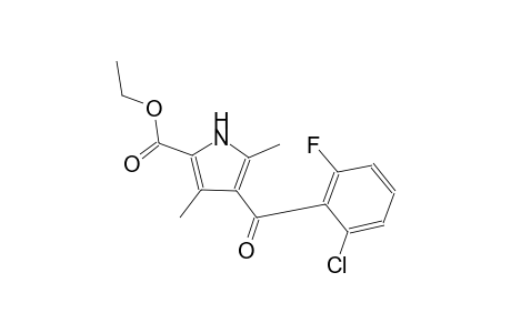 ethyl 4-(2-chloro-6-fluorobenzoyl)-3,5-dimethyl-1H-pyrrole-2-carboxylate