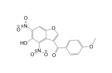 (5-hydroxy-4,6-dinitro-1-benzofuran-3-yl)(4-methoxyphenyl)methanone