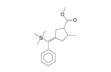 Cyclopentanecarboxylic acid, 2-methyl-4-(trimethylsilylstyryl)-, methyl ester