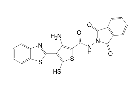 3-Amino-4-(benzo[d]thiazol-2-yl)-N-(1,3-dioxoisoindolin-2-yl)-5-mercaptothiophene-2-carboxamide