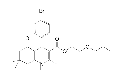 2-Propoxyethyl 4-(4-bromophenyl)-2,7,7-trimethyl-5-oxo-1,4,5,6,7,8-hexahydro-3-quinolinecarboxylate
