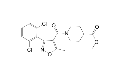 methyl 1-{[3-(2,6-dichlorophenyl)-5-methyl-4-isoxazolyl]carbonyl}-4-piperidinecarboxylate