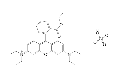 [9-(2-carbethoxyphenyl)-6-diethylamino-xanthen-3-ylidene]-diethyl-ammonium perchlorate