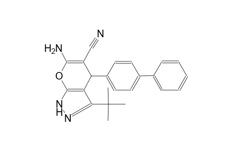 pyrano[2,3-c]pyrazole-5-carbonitrile, 6-amino-4-[1,1'-biphenyl]-4-yl-3-(1,1-dimethylethyl)-1,4-dihydro-