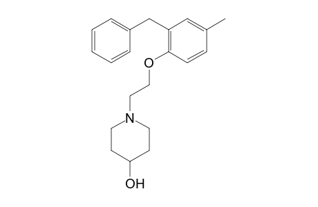 1-(2-(2-benzyl-4-methylphenoxy)ethyl)piperidin-4-ol