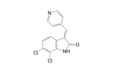 (E)-6,7-Dichloro-3-(pyridin-4-ylmethylene)indolin-2-one