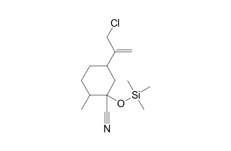 5-[1'-(Chloromethyl)vinyl]-2-methyl-1-[(trimethylsilyl)oxy]-cyclohexane-1-carbonitrile