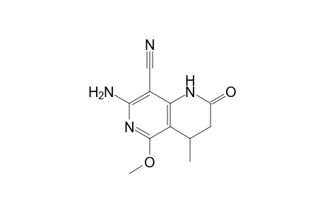 7-AMINO-8-CYANO-3,4-DIHYDRO-5-METHOXY-4-METHYL-1,6-NAPHTHYRIDIN-2(1H)-ONE