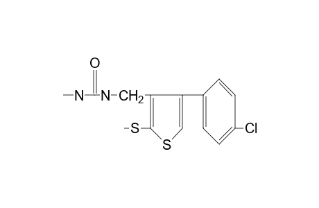 1-[4-(p-chlorophenyl)-2-(methylthio)-3-thenyl]-3-methylurea