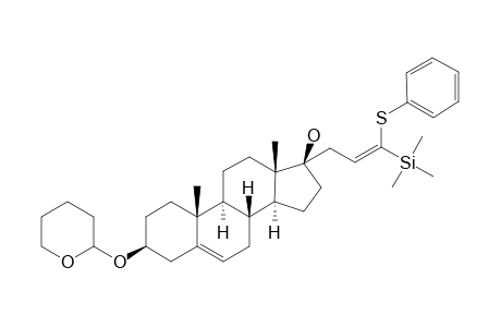 (3.beta.,17.beta.)-17-[3-(Phenylthio)-3-(trimethylsilyl)-2-propenyl]-3-[tetrahydro-2H-pyran-2-yl)oxy]androst-5-en-17-ol