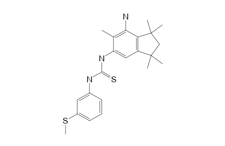 1-(7-amino-1,1,3,3,6-pentamethyl-5-indanyl)-3-[m-(methylthio)phenyl]-2-thiourea