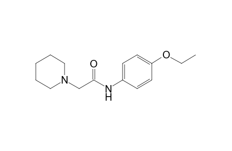 1-piperidineaceto-p-phenetidide