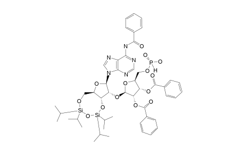 6-N-BENZOYL-3',5'-O-(TETRAISOPROPYLDISILOXANE-1,3-DIYL)-2'-O-(5''-H-PHOSPHONATE-2'',3''-DI-O-BENZOYL-BETA-D-RIBOFURANOSYL)-ADENOSINE