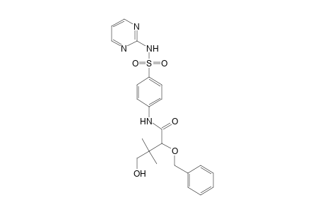 2-(benzyloxy)-3,3-dimethyl-4-hydroxy-N-[p-(2-pyrimidinylsulfamoyl)phenyl]butyramide