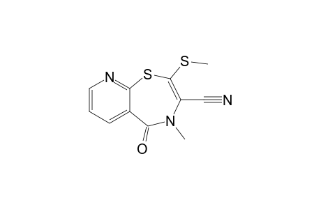 5-keto-4-methyl-2-(methylthio)pyrido[3,2-f][1,4]thiazepine-3-carbonitrile