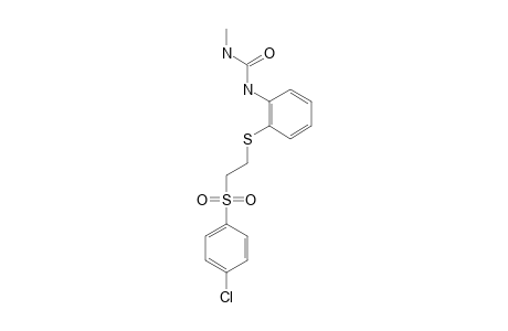 1-{o-{{2-[(p-chlorophenyl)sulfonyl]ethyl}thio}phenyl}-3-methylurea