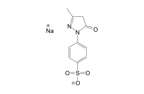 4,5-DIHYDRO-3-METHYL-5-OXO-1-(4-SULFOPHENYL)-1H-PYRAZOLE-SODIUM-SALT;CH-KETO-TAUTOMER;MEPY;3-METHYL-PYRAZOLONE-T