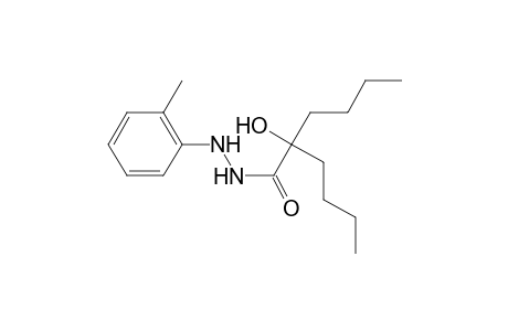 2-butyl-2-hydroxy-N'-(2-methylphenyl)hexanohydrazide
