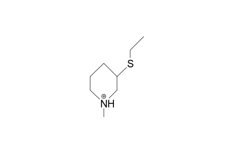 3-Ethylsulfenyl-1-methyl-piperidinium cation