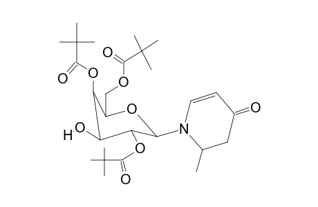 2,2-dimethylpropionic acid [4-hydroxy-2-(4-keto-2-methyl-2,3-dihydropyridin-1-yl)-5-pivaloyloxy-6-(pivaloyloxymethyl)tetrahydropyran-3-yl] ester