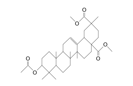 10-acetoxy-2,6a,6b,9,9,12a-hexamethyl-1,3,4,5,6,6a,7,8,8a,10,11,12,13,14b-tetradecahydropicene-2,4a-dicarboxylic acid dimethyl ester