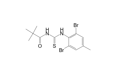 1-(2,6-dibromo-p-tolyl)-3-pivaloyl-2-thiourea