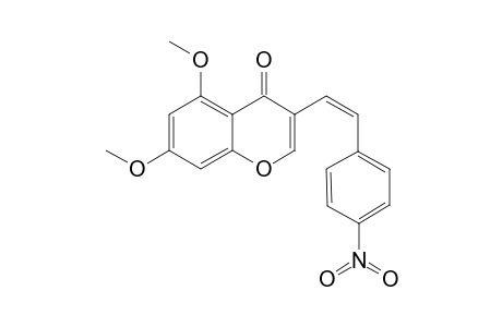 (Z)-5,7-DIMETHOXY-4'-NITRO-3-STYRYLCHROMONE