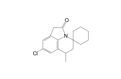 6-Methyl-8-chloro-2-oxo-1,2,5,6-tetrahydro-4H-spiro[pyrrolo(3,2,1-ij)quinoline-4,1'-cyclohexane)