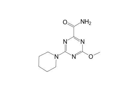 4-Methoxy-6-(1-piperidinyl)-1,3,5-triazine-2-carboxamide