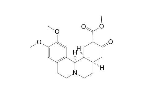 1H-Dibenzo[a,h]quinolizine-2-carboxylic acid, 2,3,4,4a,5,6,8,9,13b,13c-decahydro-11,12-dimethoxy-3-oxo-, methyl ester, (4a.alpha.,13b.alpha.,13c.alpha.)-