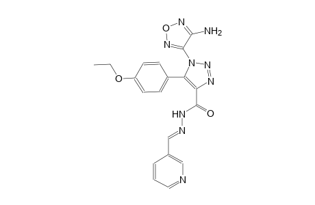 1-(4-amino-1,2,5-oxadiazol-3-yl)-5-(4-ethoxyphenyl)-N'-[(E)-3-pyridinylmethylidene]-1H-1,2,3-triazole-4-carbohydrazide